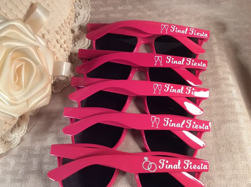 Custom Rose Wayfarer Sunglasses: Personalized Party Favors
