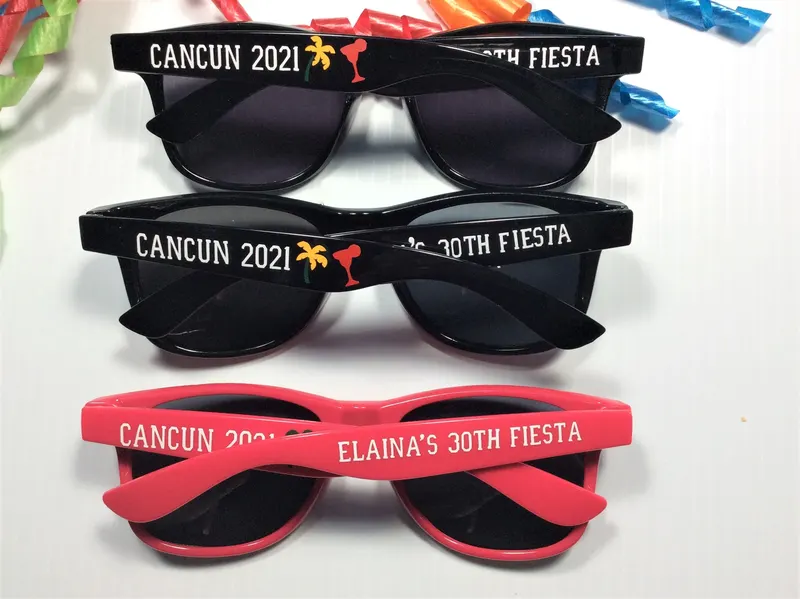 Personalized Party Sunglasses: Birthday, Anniversary, Trip Favors