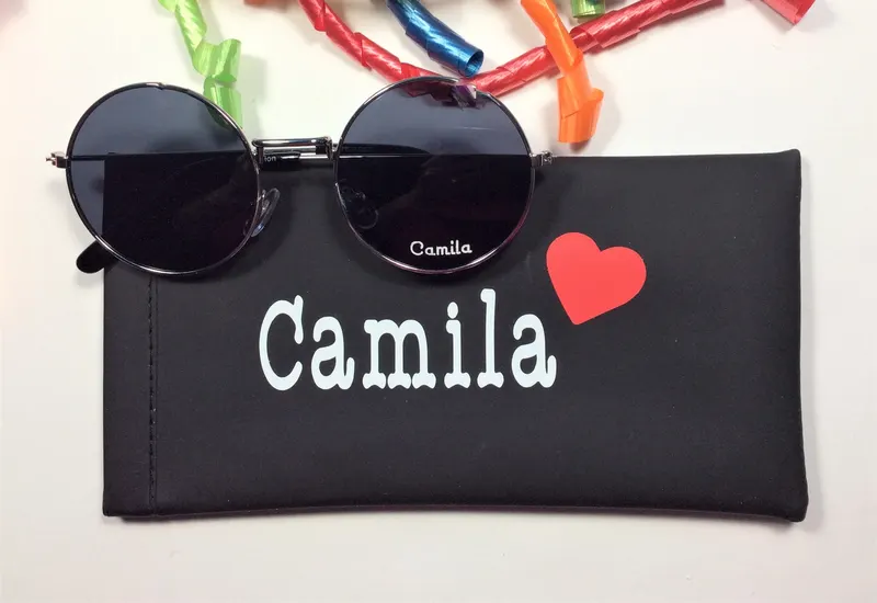 PERSONALIZED ROUND SUNGLASSES Engraved with a Name Free! For boys and girls. Retro style.