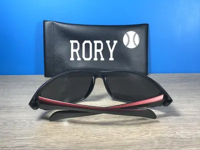 Engraved Mirror Lens Sports Sunglasses: Free Personalization