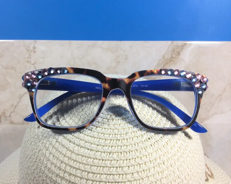 UNUSUAL READERS Embellished with AB Crystals. Not your typical readers, right? Made just for you. Free Personalized Case