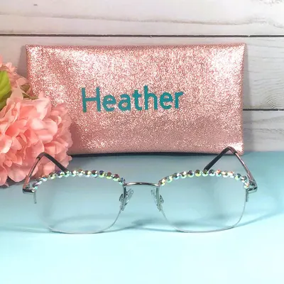 Readers with Genuine Swarovski AB Crystals, Optical Quality, UV Protection (+1.25)