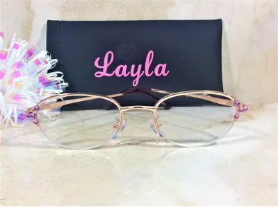 CUSTOM BLING READERS with Gold Frame and Pink Crystals. Comfortable enough to wear every day. Free Faux Leather Case wit