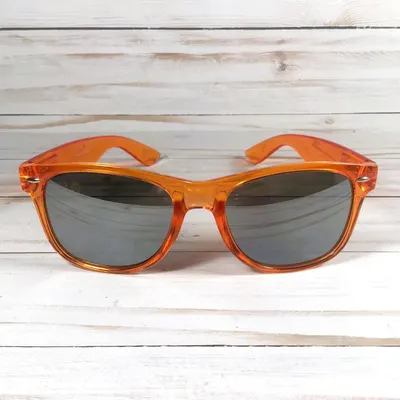 Engraved Wayfarer Sunglasses: Translucent Frame, Personalized Case