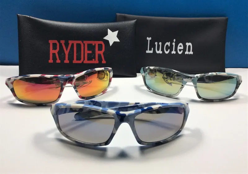 Personalized Camouflage Sunglasses: Engraved Name, Kids Age 2-4