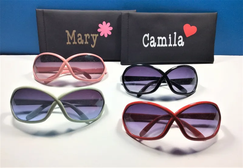 Personalized Girls Sunglasses: Free Engraved Name, UV Protection