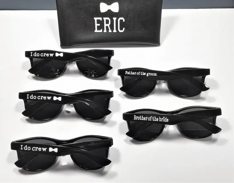 Personalized Mirror Lens Wayfarer Sunglasses: Wedding, Sports Gift